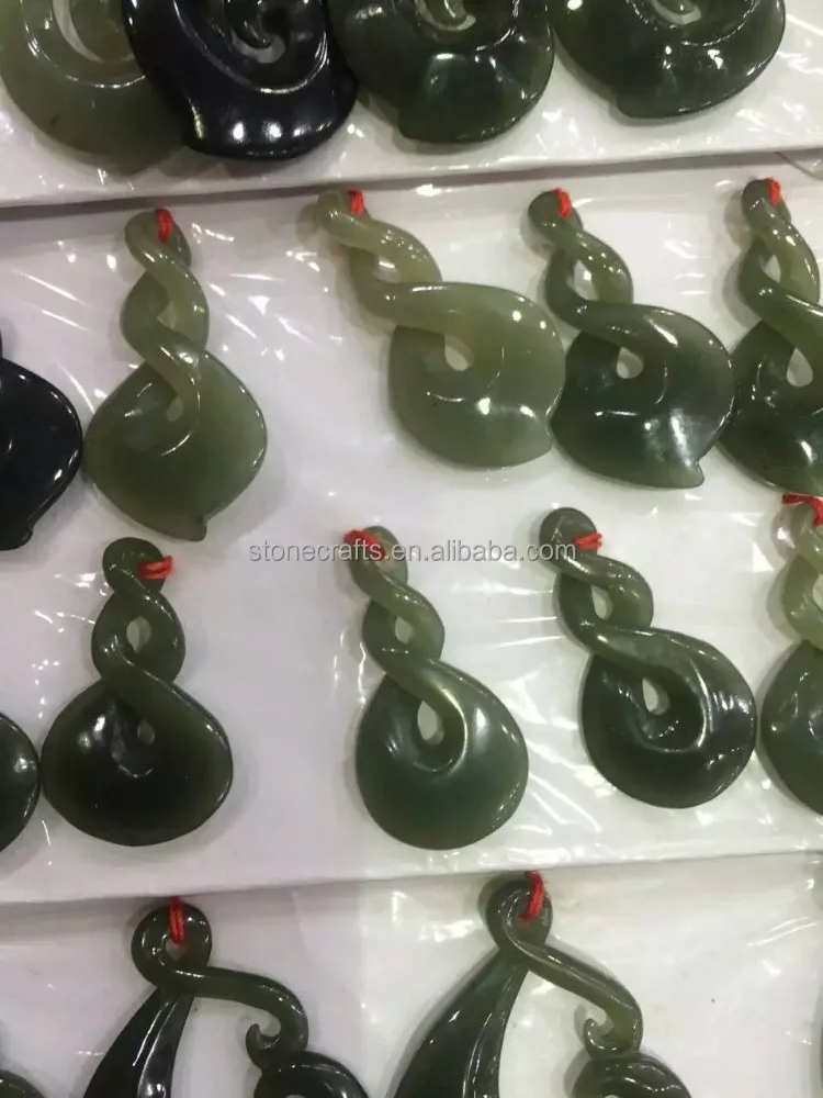 
nephrite jade pendent with dark green color fasion necklace 