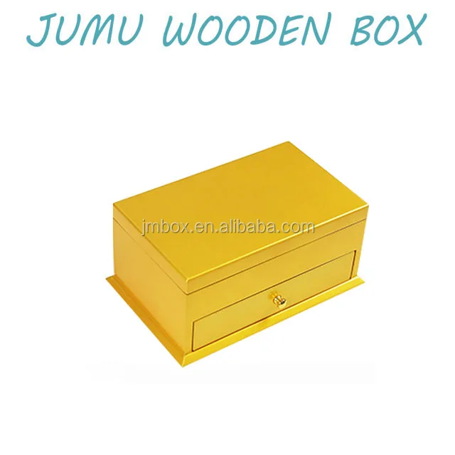 one darwer gold wooden chocolate box dubai