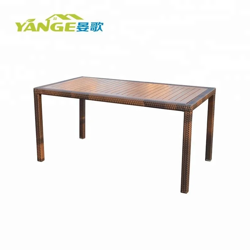 6+1 alibaba outdoor rattan dining table furniture set