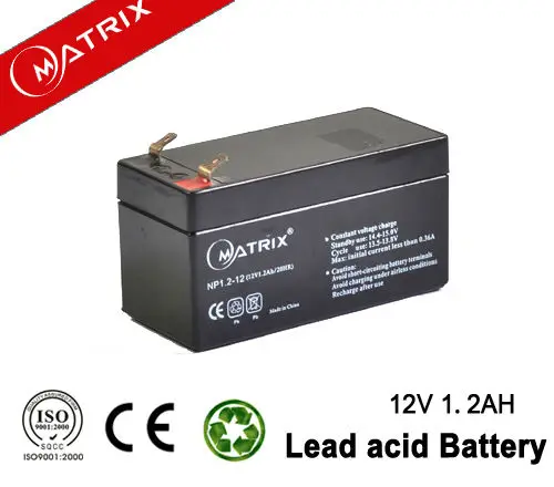 12V 1.2Ah MATRIX lead acid battery