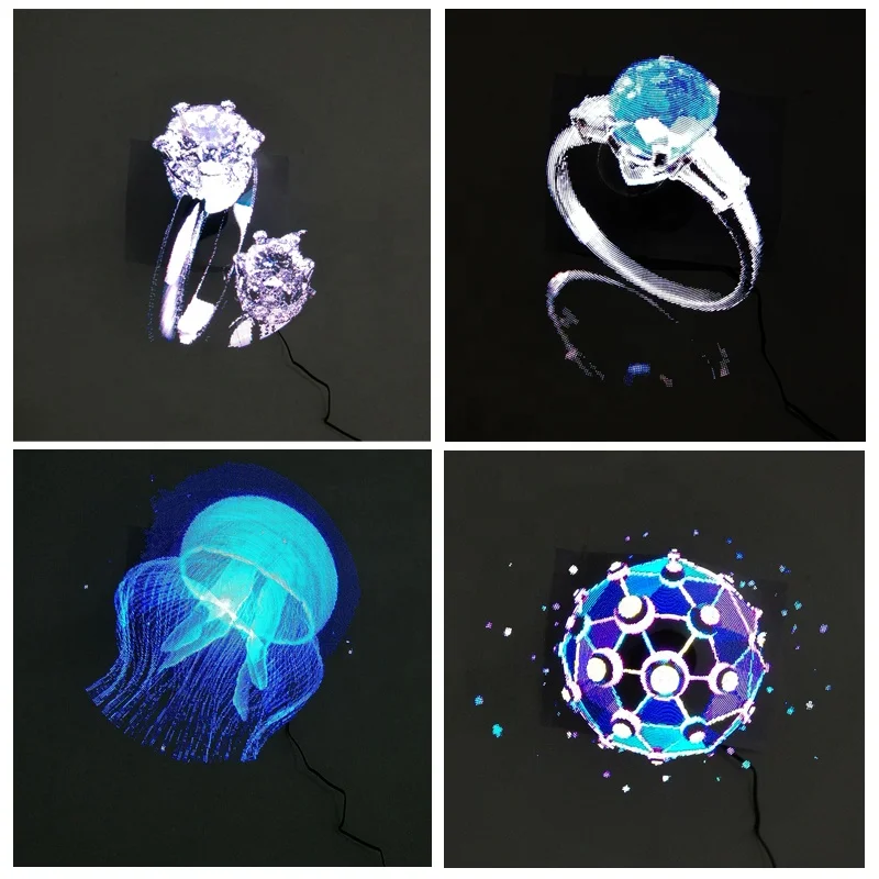 Wiikk 3D Hologram Fan Holo LED Display Advertising Led Fan for Air display 43/65/100cm