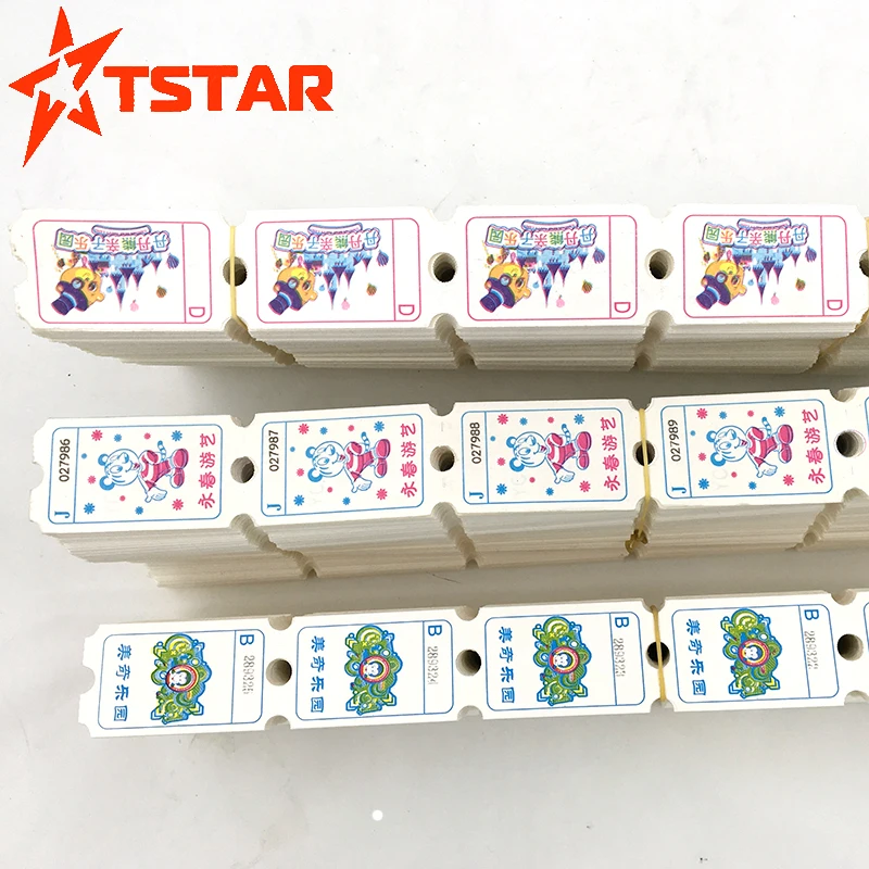 Wholesale custom printed arcade game raffle redemption lottery tickets for arcade games