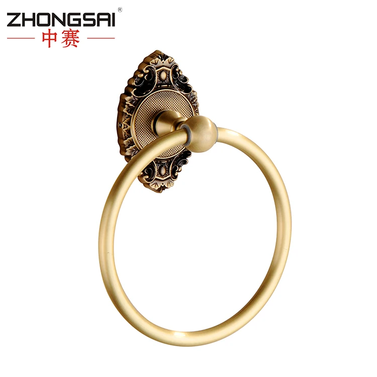 
 Королевский Санузел латунь античная латунь аксессуары для ванной комнаты полотенце кольцо  