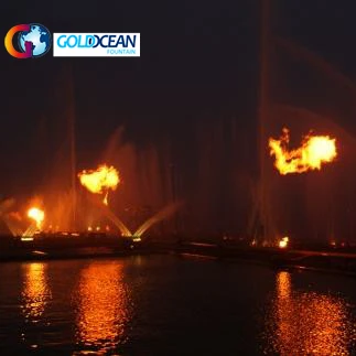 Water Mixed Fire Fountain Nozzle Fire Fountain