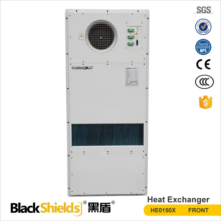 HOT 150W/K plate air to air heat exchanger for telecom battery cabinet cooling