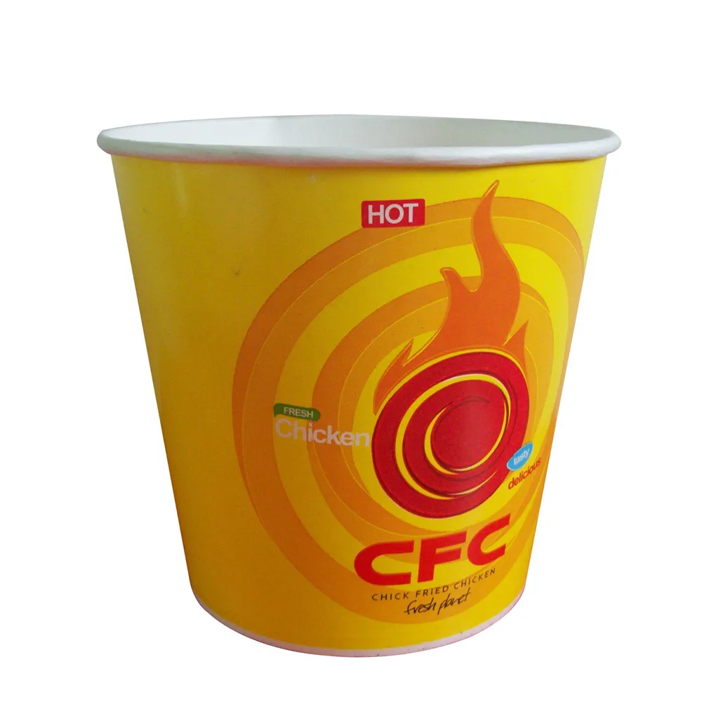 custom printed disposable paper chicken bucket