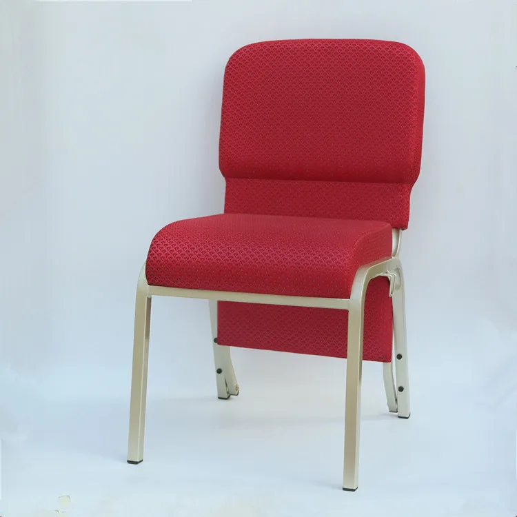 Wholesale metal interlocking red church chair for sale  YC-G144