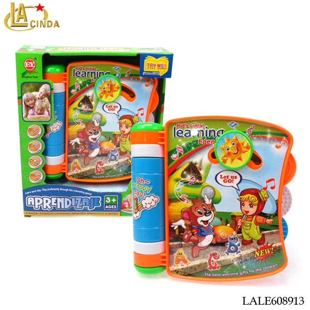 Cartoon English Spanish bilingual learning education toys