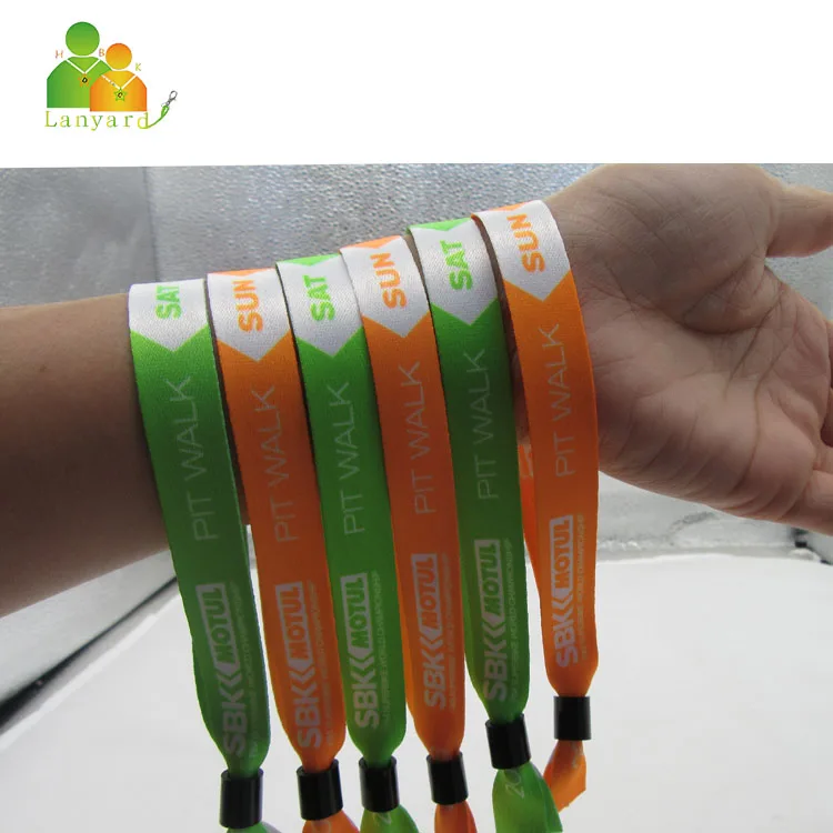 
New product LED woven wristband ,RFID woven fabric wristband from Dongguan Dongchuang 