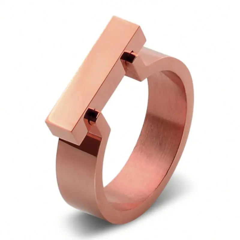 Wholesale Stainless Steel Engraved Gold Ring Name Designs