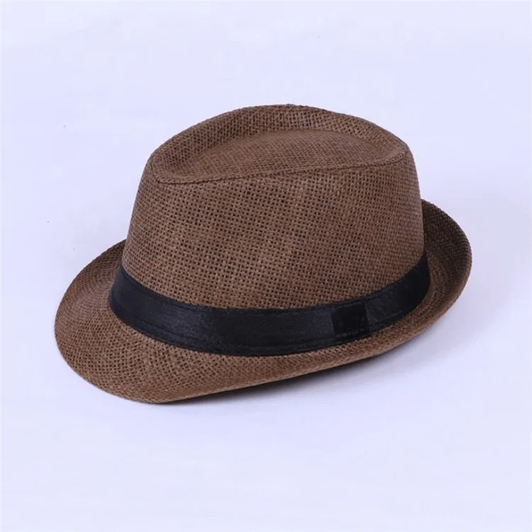 cheap Wholesale men women straw hat factory custom fedora hat with print logo