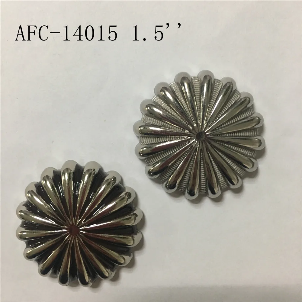 antique brass spur saddle conchos with screw back 1.5'