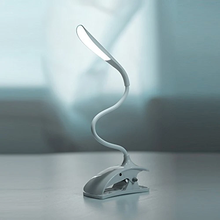 LED Desk Lamp with Flexible Gooseneck 3 Level Brightness Battery Operated Table Lamp 5W Touch Control Compact Portable lamp