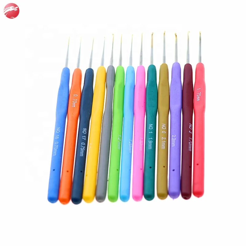 
Wholesale crochet hook crochet hooks needle 13 colors with daily knitting necessaries 