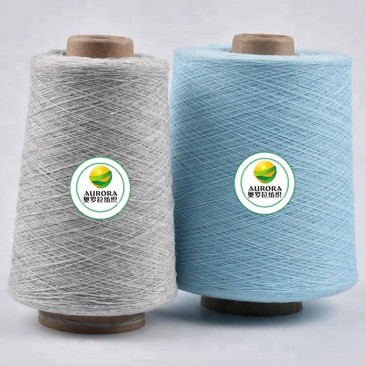 
NE 12/1 recycled cotton polyester towel yarn for weaving looms 