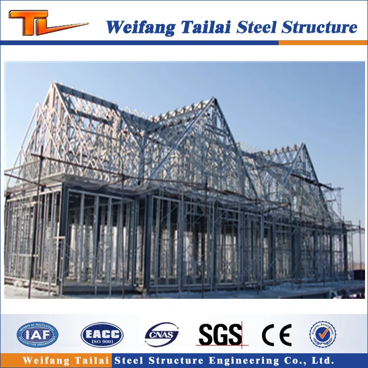 Fashionable and economic prefab light steel villa house steel structure house