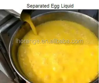 Egg shell separator and liquid cracking machine / egg breaking and separating machine