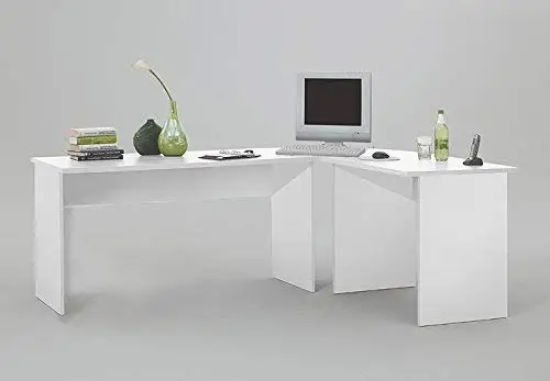 Computer Desk L-Shaped Large Corner PC Laptop Desk Study Table Workstation Gaming Desk for Home and Office Small Space