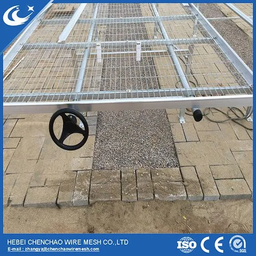 agricultural greenhouse seedbed for nursery benches steel growing table