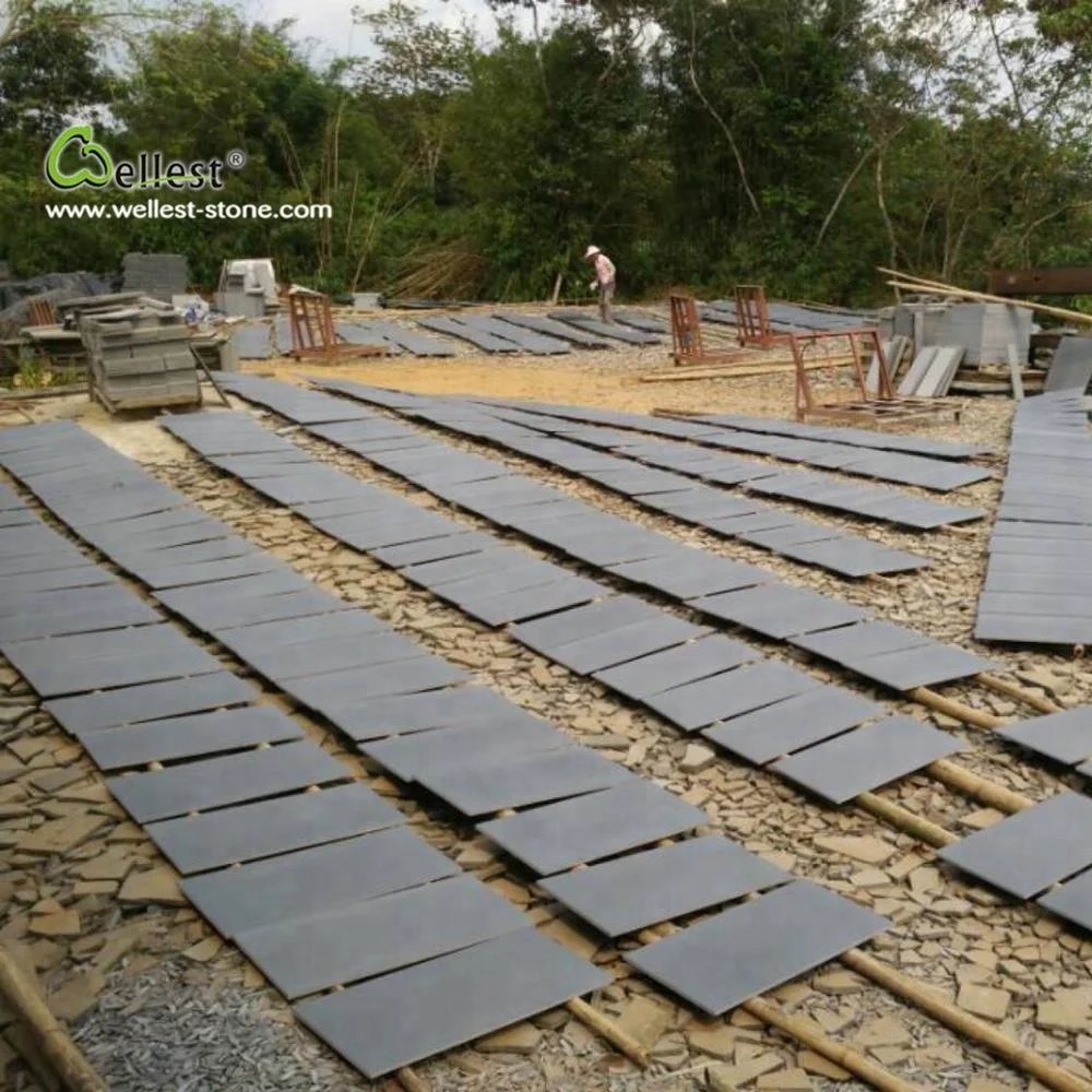 
hainan volcanic lava stone tile for floor covering and wall cladding 