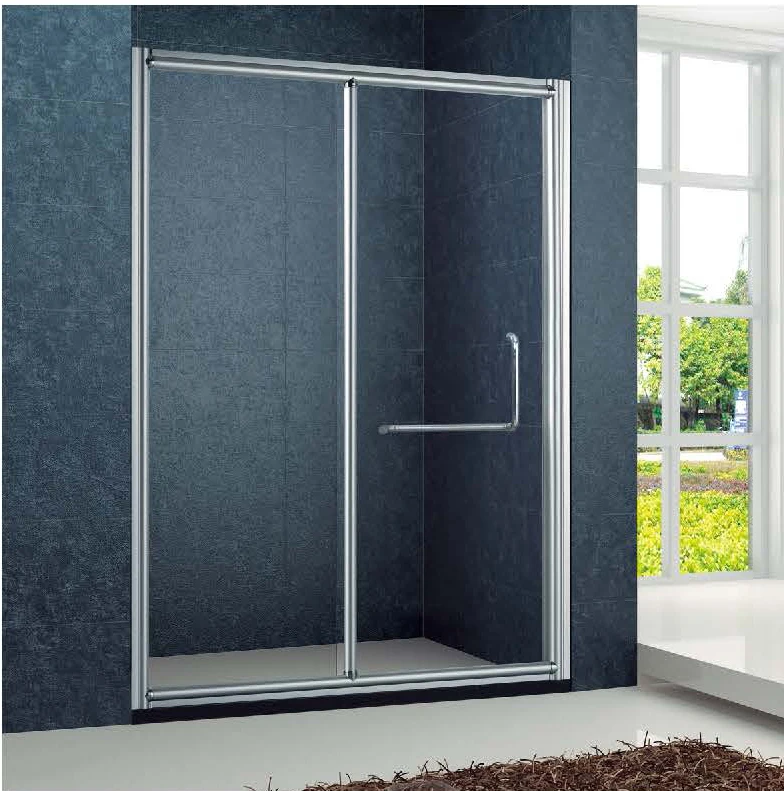 Kmry Shower Screen Aluminum Frame Bathroom 4 Panel Sliding Door