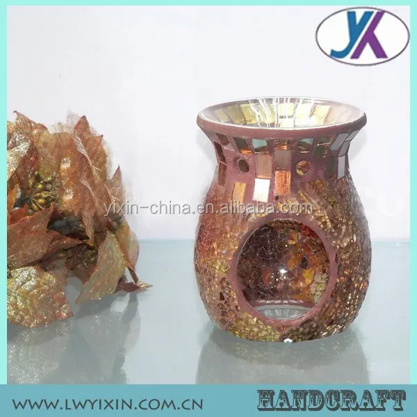 Turkish home decor glass piecing and tempering mosaic incense burner censer