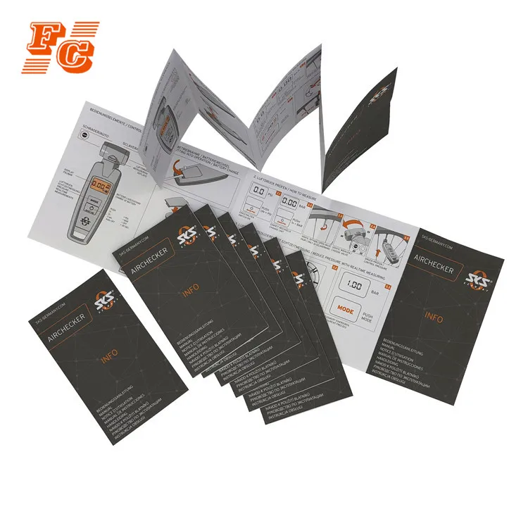 Recyclable mini paper flyer booklets instructions manual