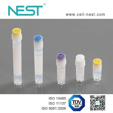 Sterilization External Thread Self- Standing 0.5ml Cryogenic Vial, 9*9/rack