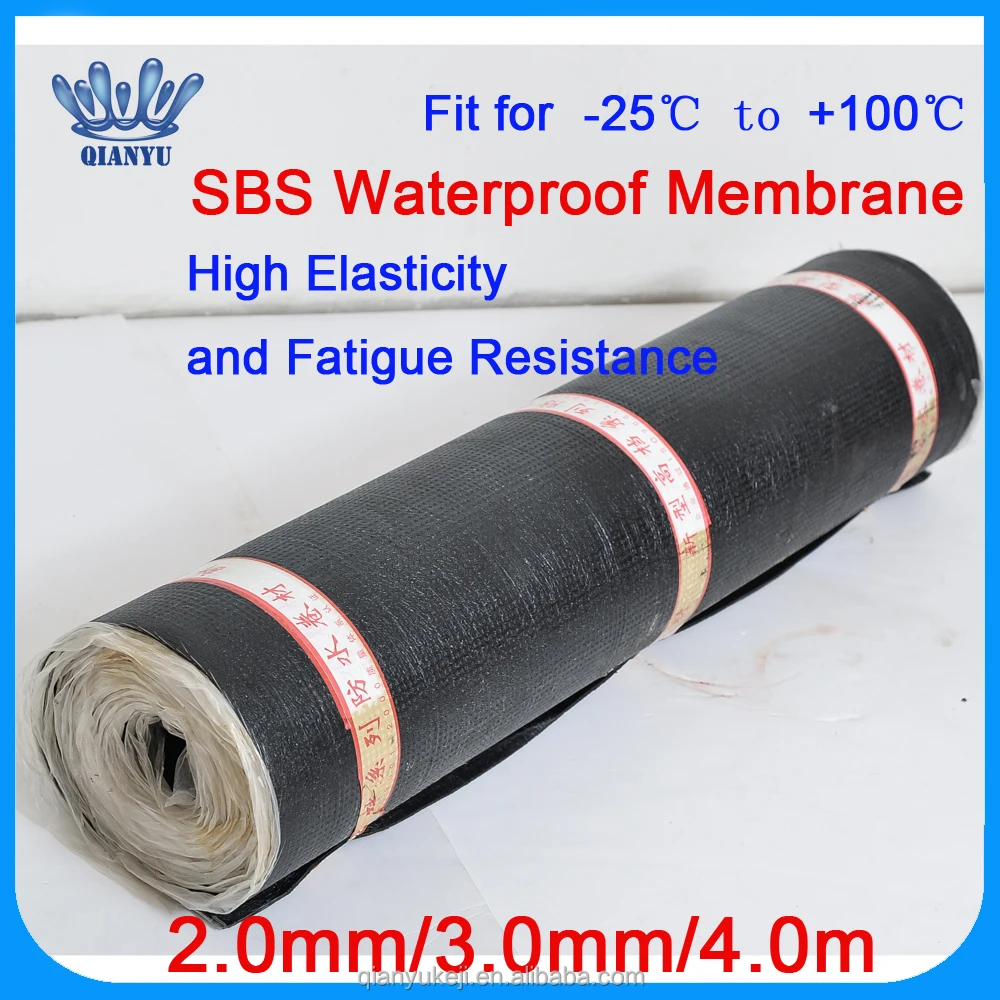 Гуанчжоу Заводская Цена 2 мм 3 мм 4 мм СБС-Модифицированного Битума, Гидроизоляционные Мембраны Листы для Кровли