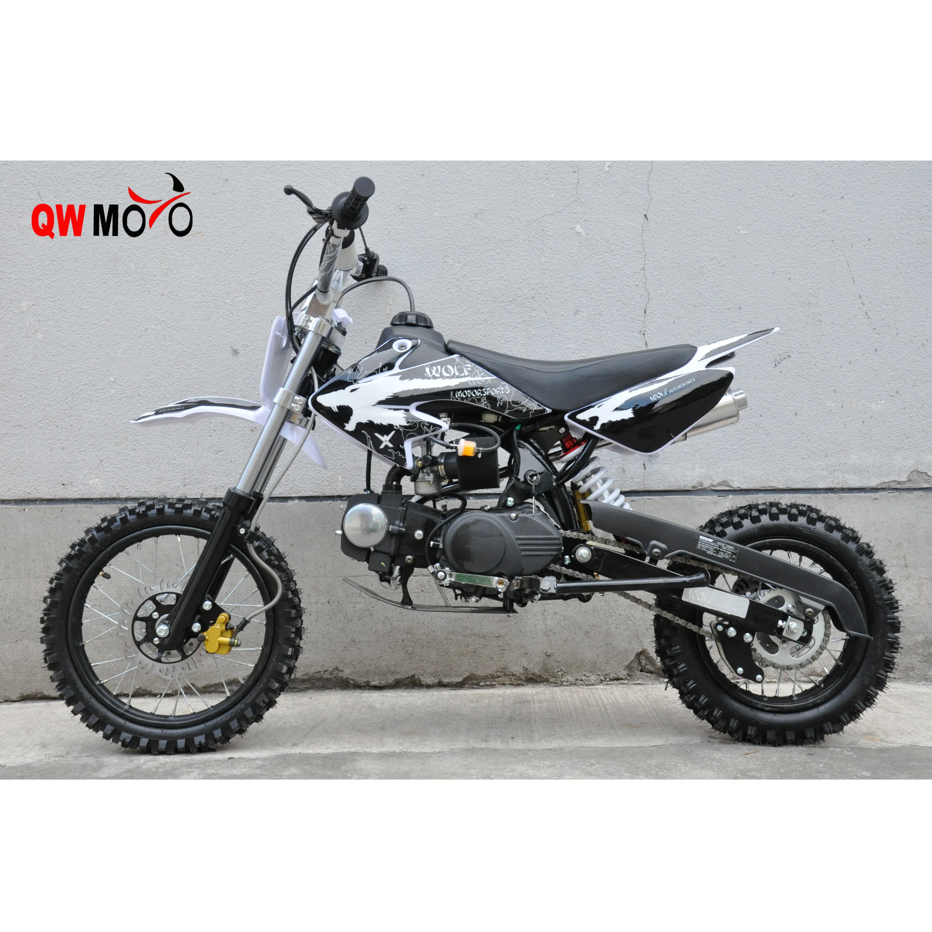 QWMOTO по бездорожью 125cc Байк 125cc мини pit bike 4-тактный мотоцикл газовая мини moto Крест велосипед, способный преодолевать Броды для продажи