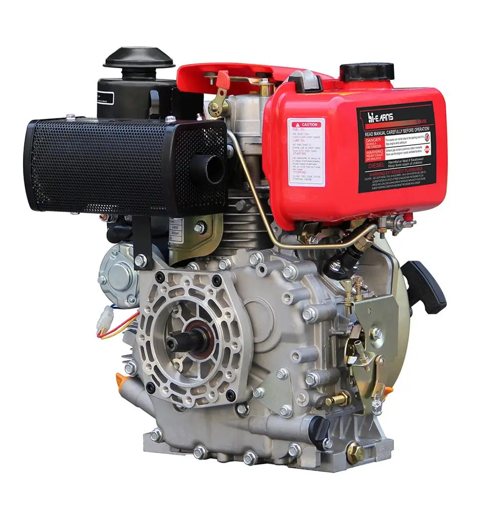 Air-cooled single cylinder Italia type 6hp electric start 178f diesel engine