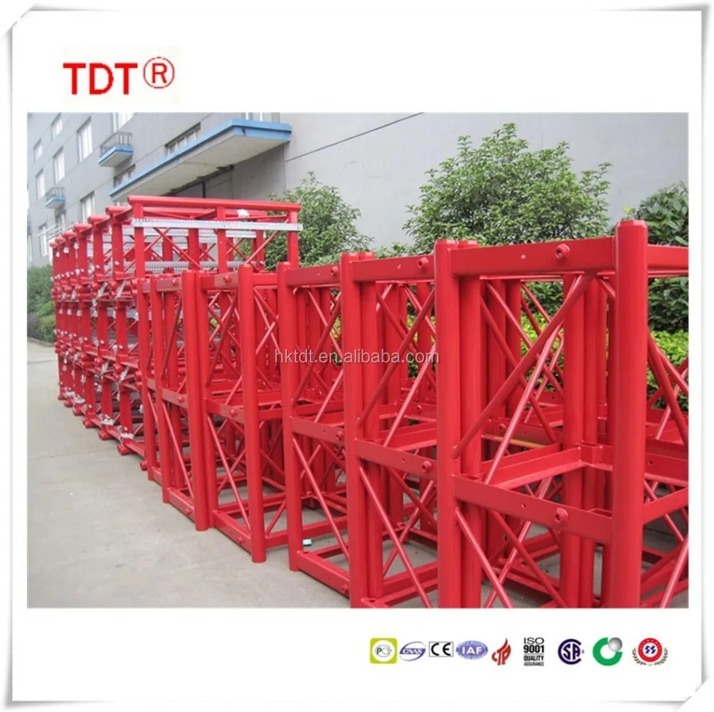 Building hoist mast section with rack and pinion,Outdoor elevator construction parts