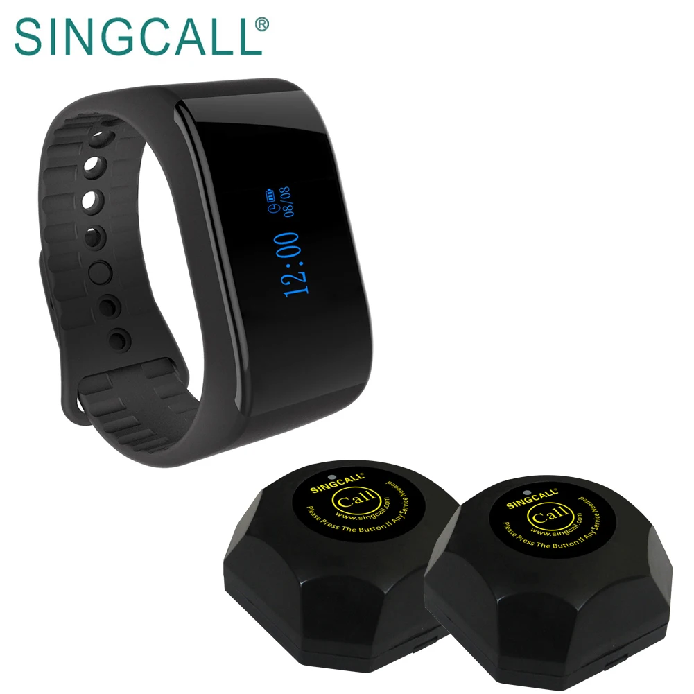 SINGCALL vibrating watch restaurant waiter beepers pagers