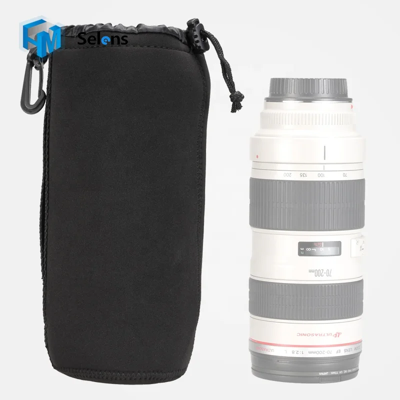 Selens Waterproof Practical Neoprene Soft Camera Lens Pouch Case Bag Size XL