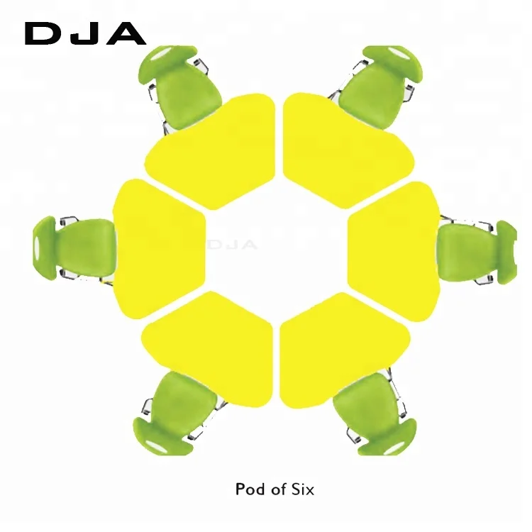 flash deal special offer 15 years warranty mobile collaborative Four Leg Combination student Desk chair with desk chair and desk