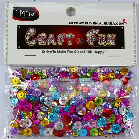 Assorted colors sizes glitter sequins paillette