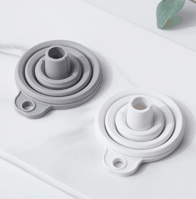 Кухонная Складная силиконовая мини-воронка резиновая воронка