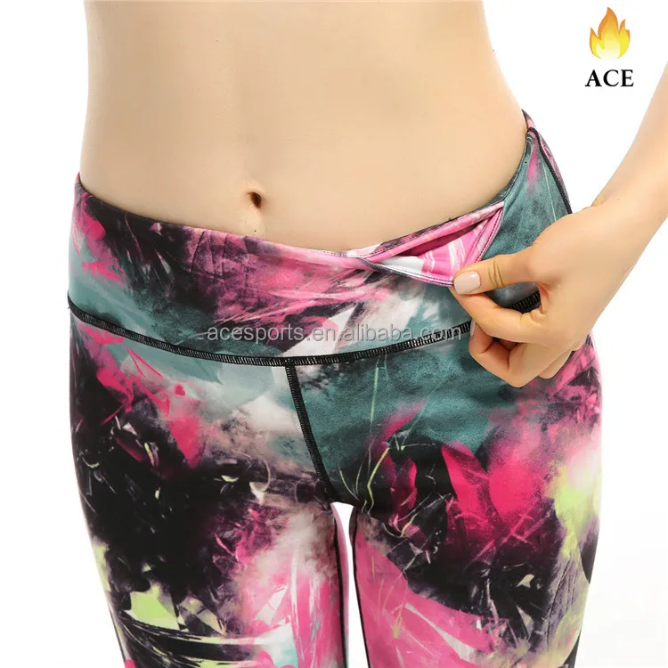 in stock leggings 2018 wholesale custom sublimated printed tight fitness sports yoga leggings for women