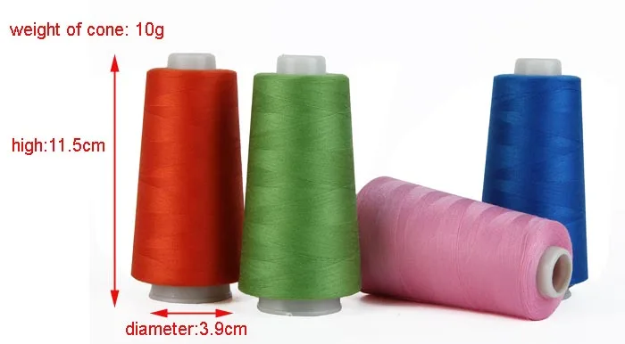 Raw white cotton sewing thread in bulk 20s/4 1400Y TKT 25 TEX120