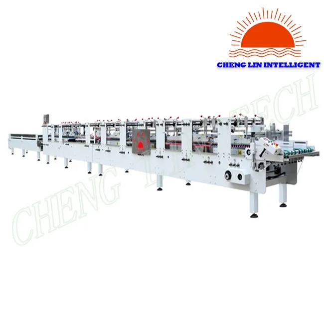 
PP box folding gluing machine 