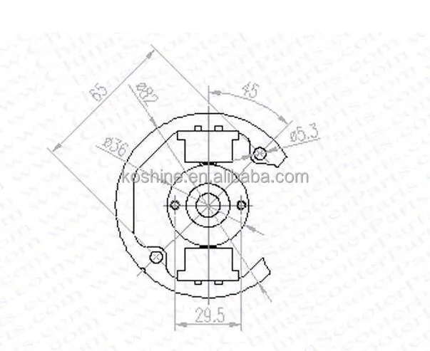 50CC 9HP 2 Stroke Engine Flywheel CDI Kit Dirt Bike Parts Rotor Stator Magenito