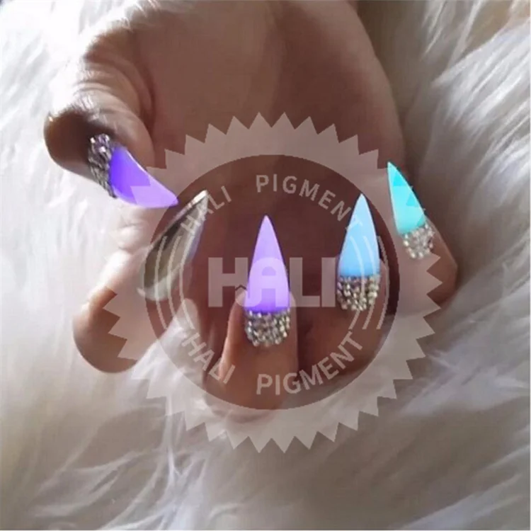 Hali 1kg Phosphor Luminous Pigment Glow In Dark Powder Luminescent Powder For Painting Coating Decorations