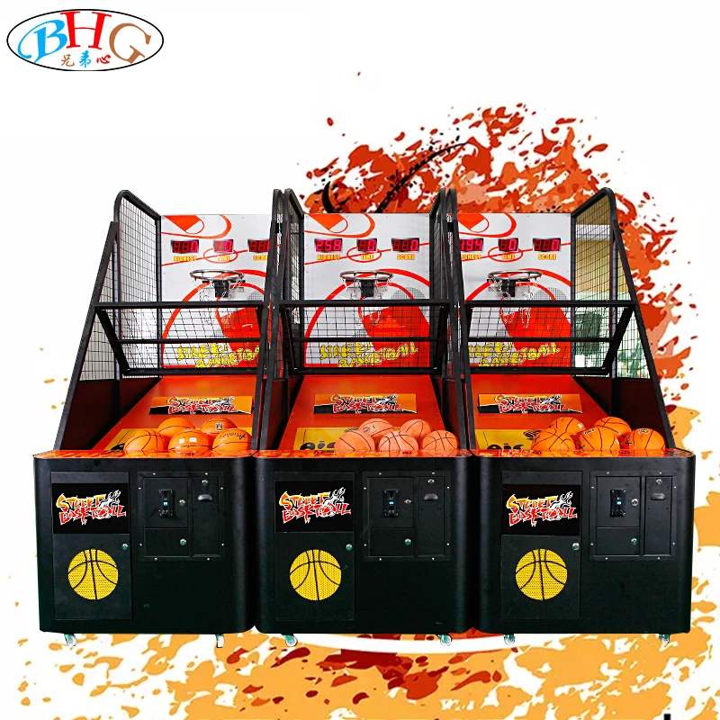The hottest coin pusher electronic indoor  basketball machine for arcade games center/gym