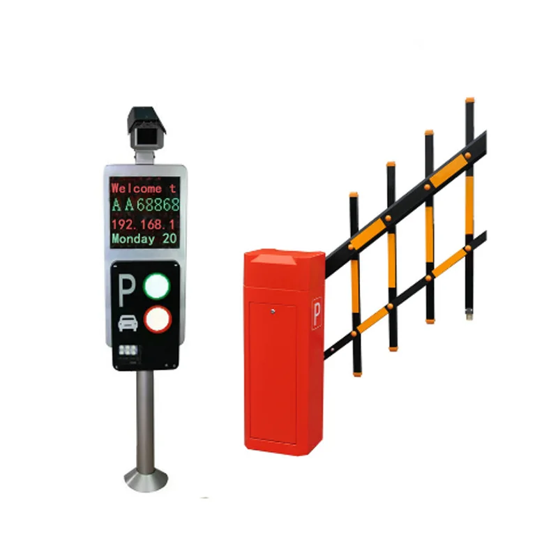 ANPR HD Camara auto number plate recognition price of vehicle parking system software panel system rising bollards