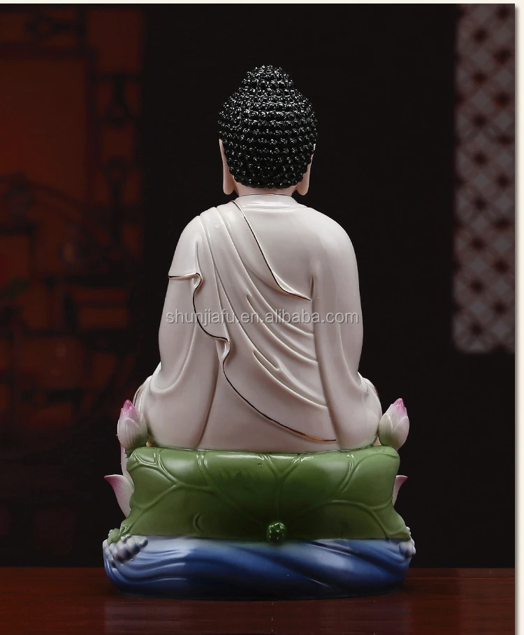 Sitting Style Wholesale Religious Crafts Statue Porcelain Figurine Ceramic Laughing Buddha