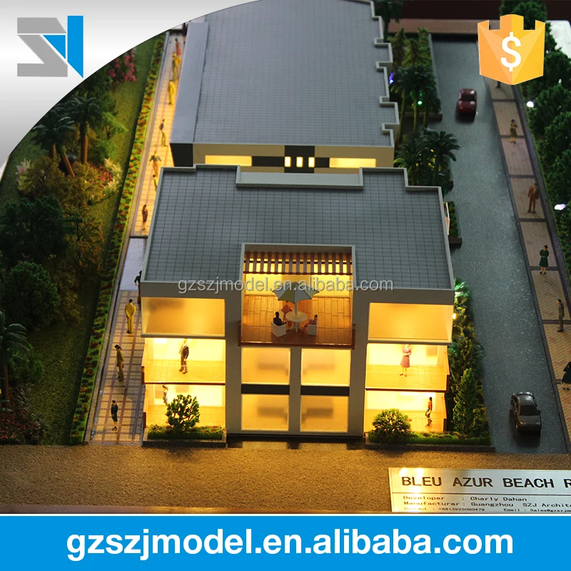 Fashion Dutch villa architectural model making materials