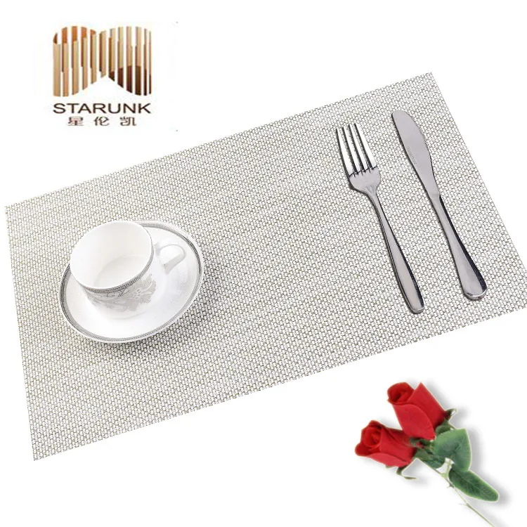 Eco-Friendly Factory Price Custom Color Table Mat Insulation Plastic Table Placemats