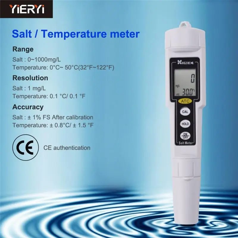 New Portable pen type digital pH Tester Conductivity TDS salt meter