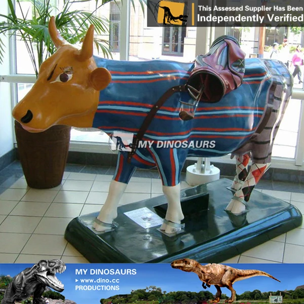 V Animal models fiberglass large cow lively animal