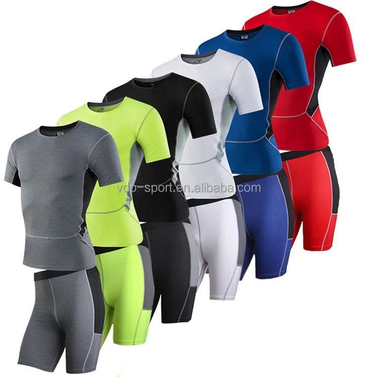 Мужской Быстросохнущий Спортивный костюм с круглым вырезом